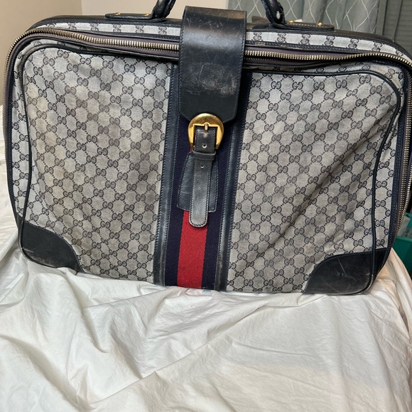 Gucci 1980s Vintage Monogram Canvas Travell Bag - Picture 1 of 9